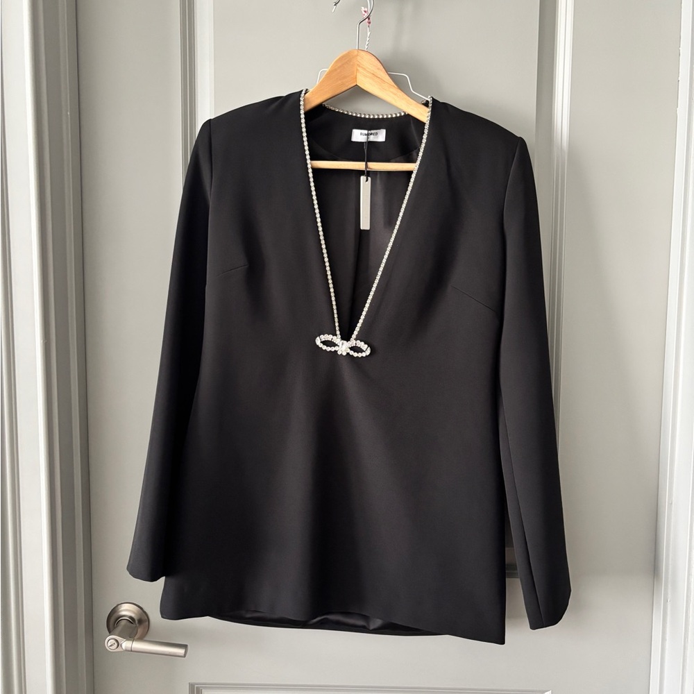 NWT Rumored Black Crystal-Detail Dress